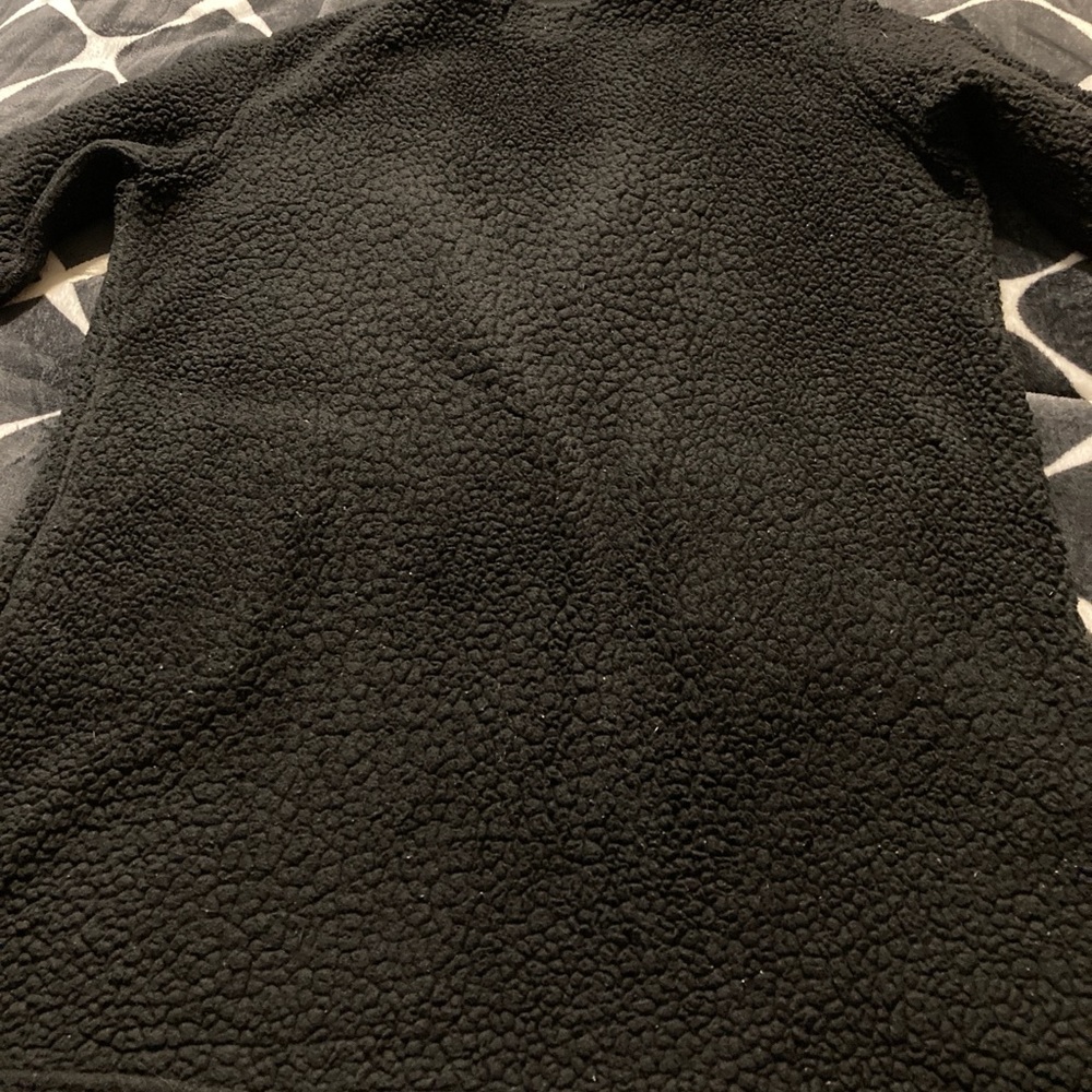 Koolaburra by UGG Sherpa Cardigan Jacket Black Oversized Plush Size Small - Picture 4 of 6